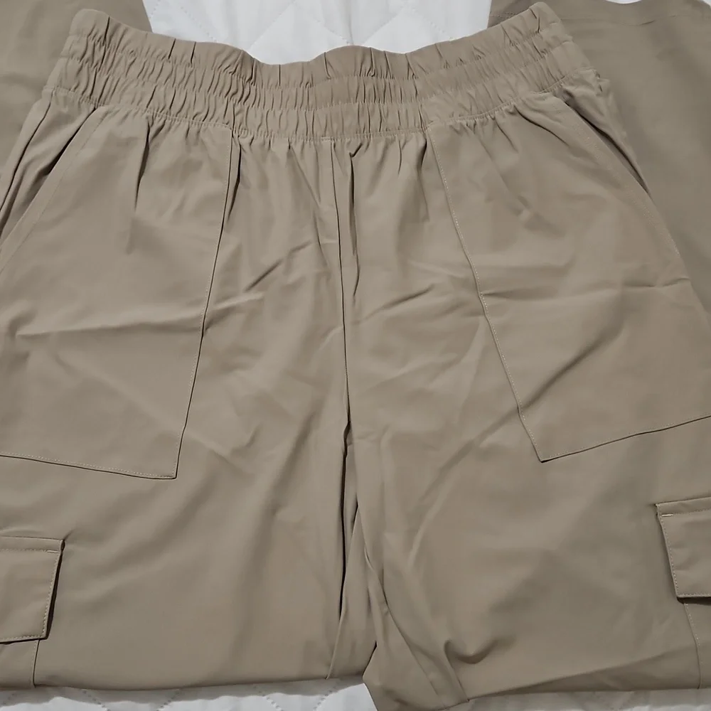 Tan And Blue Pants SET - Picture 2 of 9